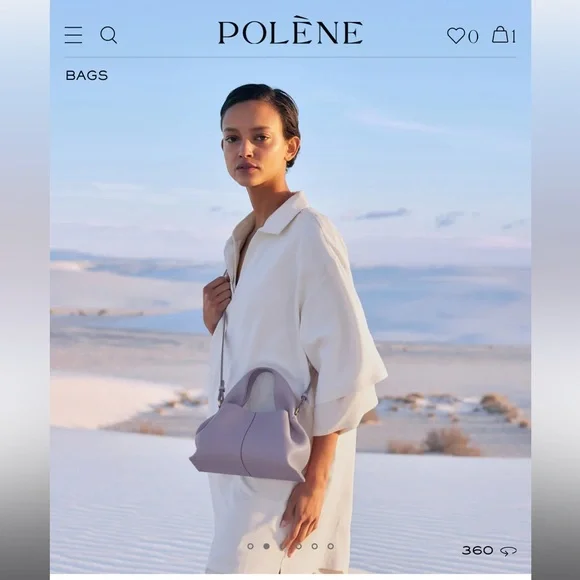 Brand new in box Polene Numero Neuf Mini Mauve - Picture 13 of 17